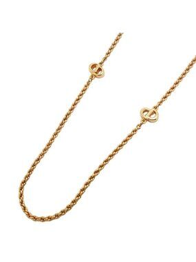 Dior Necklace CD Logo Gold Plated